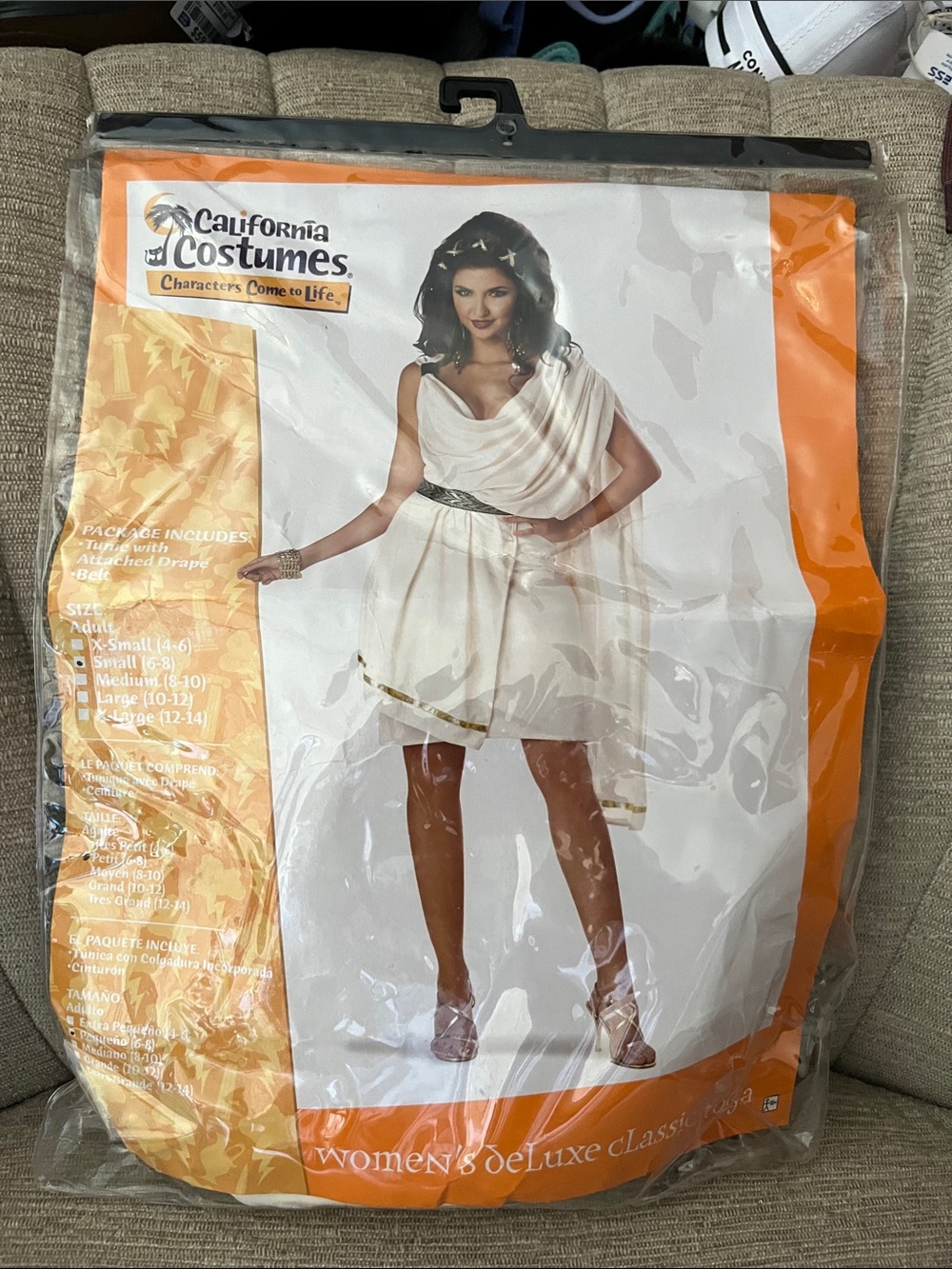 California Costumes Classic Toga and Sperry Shoes